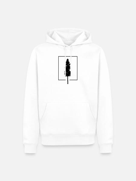Tree in the box - Männer Premium Bio Hoodie - Weiß