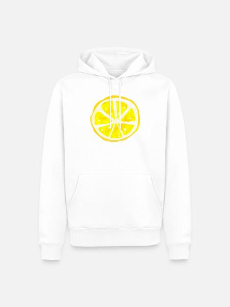 Zitrone². - Männer Premium Bio Hoodie - Weiß