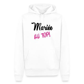 MARRIAGE - Men’s Premium Organic Hoodie - white - Front - Nico (187cm)