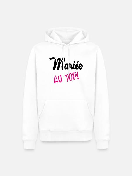 MARRIAGE - Men’s Premium Organic Hoodie - white