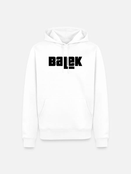 Balek - Sweat à capuche Premium bio Homme - blanc