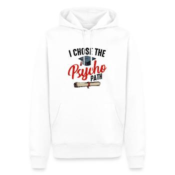 Psychologe - Männer Premium Bio Hoodie - Weiß - Vorne - Nico (187cm)