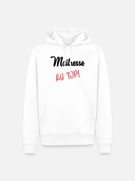 GELIEBTE - Männer Premium Bio Hoodie - Weiß