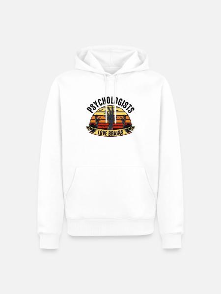 psychologist - Men’s Premium Organic Hoodie - white