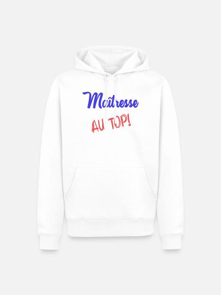 GELIEBTE - Männer Premium Bio Hoodie - Weiß
