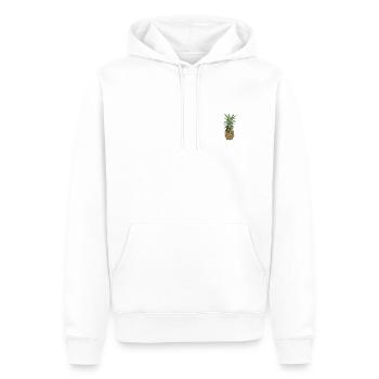 Ananas | Pineapple - Männer Premium Bio Hoodie - Weiß - Vorne - Nico (187cm)