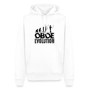 hautbois - Sweat à capuche Premium bio Homme - blanc - Devant - Nico (187cm)