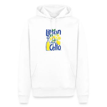 Cooles Design - Männer Premium Bio Hoodie - Weiß - Vorne - Nico (187cm)