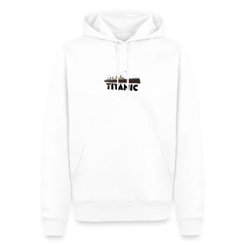 Titanic Retro - Männer Premium Bio Hoodie - Weiß - Vorne - Nico (187cm)