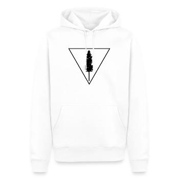 Tree in a triangle - Männer Premium Bio Hoodie - Weiß - Vorne - Nico (187cm)