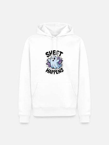 Blatt passiert - Männer Premium Bio Hoodie - Weiß