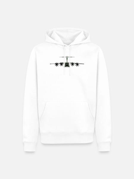A400M camoflage - Männer Premium Bio Hoodie - Weiß