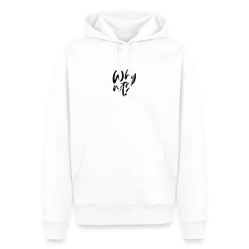 Pourquoi pas? - Sweat à capuche Premium bio Homme - blanc - Devant - Nico (187cm)