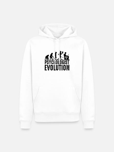 psychologue - Sweat à capuche Premium bio Homme - blanc