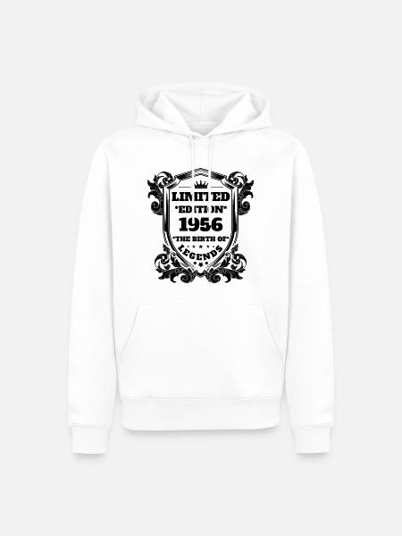 1956 - Männer Premium Bio Hoodie - Weiß