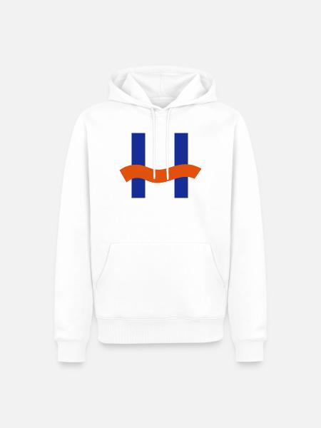 H Boot Klassenzeichen - Männer Premium Bio Hoodie - Weiß
