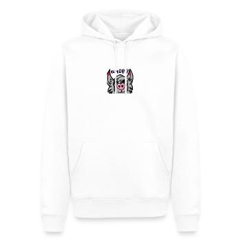 Pelziger Schnüffeln - Männer Premium Bio Hoodie - Weiß - Vorne - Nico (187cm)