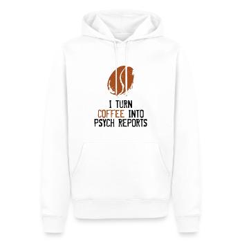 Psychologe - Männer Premium Bio Hoodie - Weiß - Vorne - Nico (187cm)