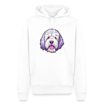 Alter englischer Schäferhund Hund Rasse Cartoon Kawaii Illu - Männer Premium Bio Hoodie - Weiß - Vorne - Nico (187cm)