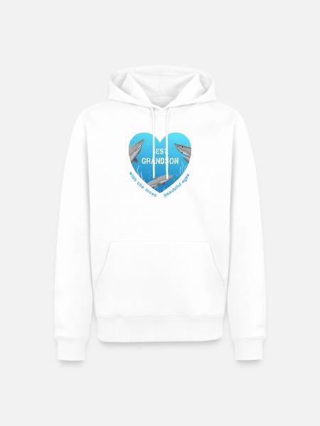 best grandson - Männer Premium Bio Hoodie - Weiß