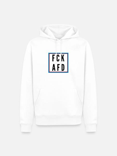 AFD Nein Danke! - Männer Premium Bio Hoodie - Weiß
