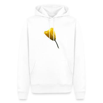 gelber Mohn Klatschmohn Mohnblume - Männer Premium Bio Hoodie - Weiß - Vorne - Nico (187cm)