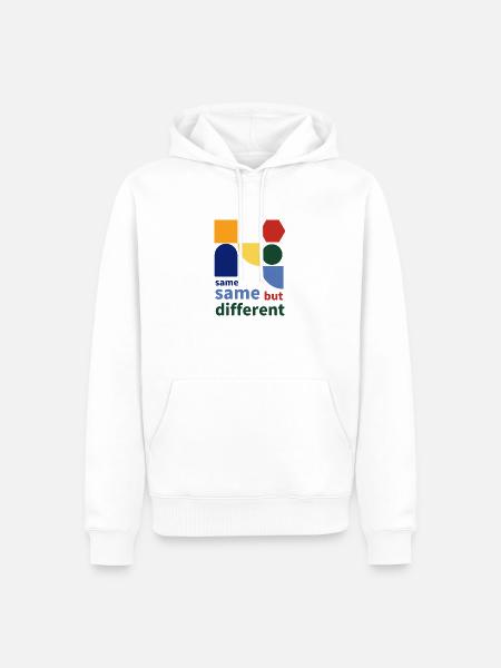 same same but different - Männer Premium Bio Hoodie - Weiß