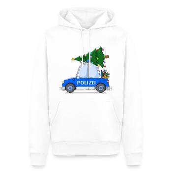 Polizeiauto Weihnachten - Männer Premium Bio Hoodie - Weiß - Vorne - Nico (187cm)