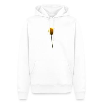 gelbe Mohnblume Mohn - Männer Premium Bio Hoodie - Weiß - Vorne - Nico (187cm)