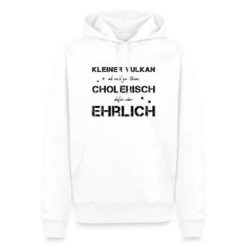 cholerisch ehrlich Choleriker - Männer Premium Bio Hoodie - Weiß - Vorne - Nico (187cm)