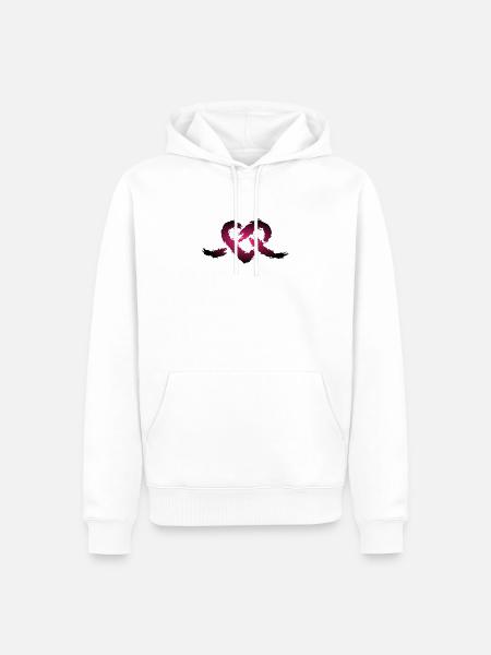 Herz Knoten - Männer Premium Bio Hoodie - Weiß
