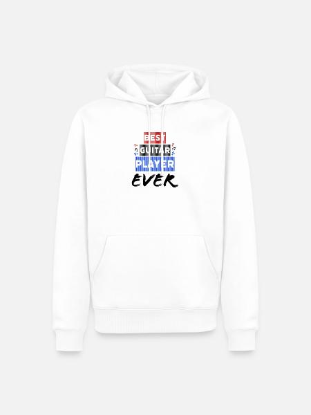 Bester Gitarrist aller Zeiten - Männer Premium Bio Hoodie - Weiß