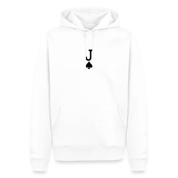 Carte à jouer au poker - Jack of Spades / Jokers - Sweat à capuche Premium bio Homme - blanc - Devant - Nico (187cm)