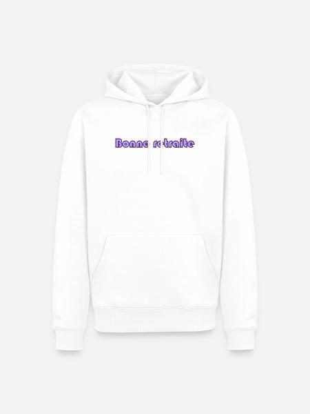 RUHESTAND. RUHESTAND. PENSIONIERT. RUHESTAND - Männer Premium Bio Hoodie - Weiß