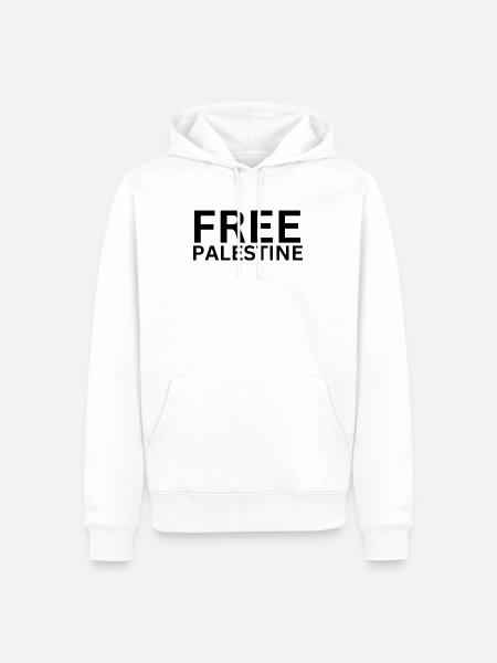 FREE PALESTINE | Gaza - Männer Premium Bio Hoodie - Weiß