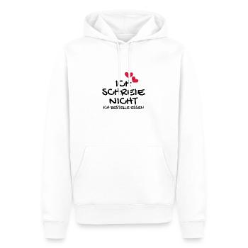 Baby Neugeborenes Babyspruch lustig Geschenk - Männer Premium Bio Hoodie - Weiß - Vorne - Nico (187cm)