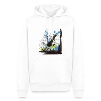 Musik - Männer Premium Bio Hoodie - Weiß - Vorne - Nico (187cm)