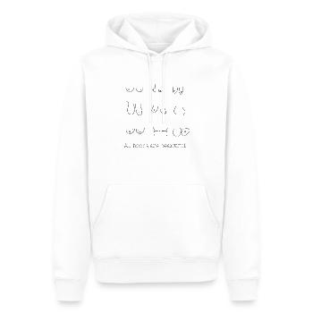 All boobs are beautiful Design - Männer Premium Bio Hoodie - Weiß - Vorne - Nico (187cm)