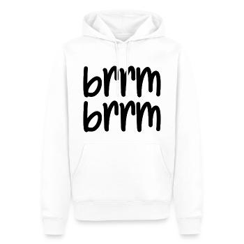 brrm brrm - Men’s Premium Organic Hoodie - white - Front - Nico (187cm)
