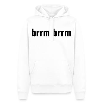 brrm brrm - Men’s Premium Organic Hoodie - white - Front - Nico (187cm)