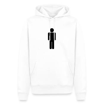 Mann - Männer Premium Bio Hoodie - Weiß - Vorne - Nico (187cm)