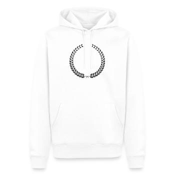 Laurel Wreath Vintage Award Badge Frame Vector - Männer Premium Bio Hoodie - Weiß - Vorne - Nico (187cm)
