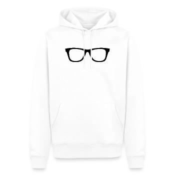 Lunettes - Sweat à capuche Premium bio Homme - blanc - Devant - Nico (187cm)