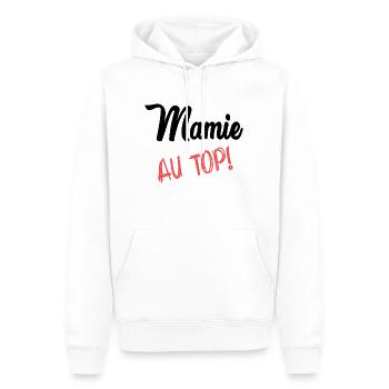 OMA. MUTTERTAG. ALLES GUTE ZUM OMA-TAG - Männer Premium Bio Hoodie - Weiß - Vorne - Nico (187cm)