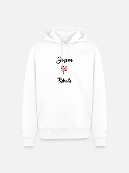 RETIREMENT. RETIREMENT. RETIRED - Men’s Premium Organic Hoodie - white