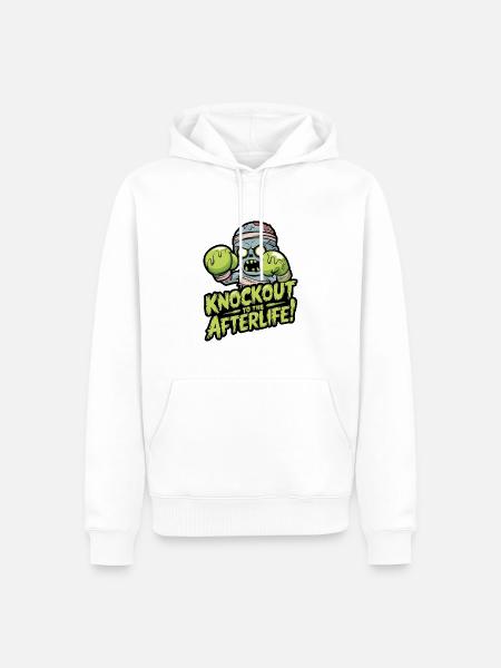Knockout zum - Männer Premium Bio Hoodie - Weiß