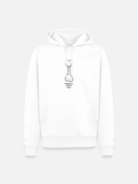 Wolfgangs famous balls - Männer Premium Bio Hoodie - Weiß