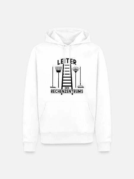 LEITER DES RECHENZENTRUMS - Männer Premium Bio Hoodie - Weiß