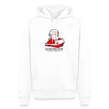 Wolfgang Amadeus Mozart - greatest composer - Männer Premium Bio Hoodie - Weiß - Vorne - Nico (187cm)