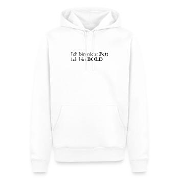 ich bin bold - Männer Premium Bio Hoodie - Weiß - Vorne - Nico (187cm)